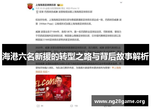 海港六名新援的转型之路与背后故事解析